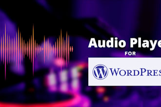 audio setup in wordpress
