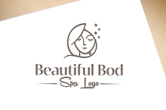 do awesome natural spa yoga and beauty logo for your brand