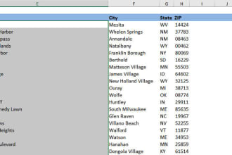 do excel data cleaning, excel data entry, data cleanup