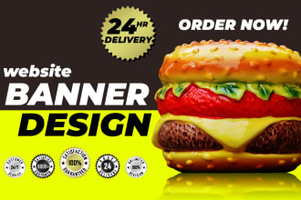 do web, website banner, ads, display or header design