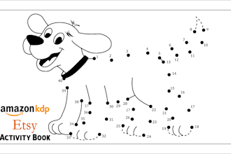 create dot to dot connect coloring pages for activity book