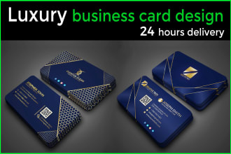 create digital luxury business card design