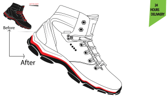 make a vector line art drawing instruction manual 24 hours