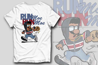 design custom cartoon character t shirt for you