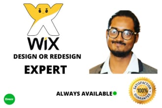 create professional wix website and redesign wix website