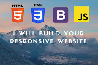 be your frontend  responsive developer in html, css, boostrap, js and weebly