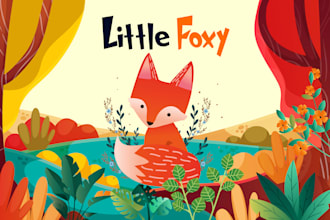 draw cute childrens book illustrations and childrens book cover