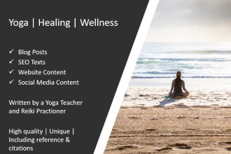 write a yoga or wellness article in german