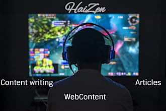 write articles on gaming