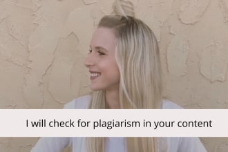 check for plagiarism in your content