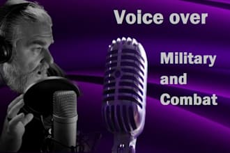 voice over your strong male military character