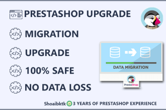 upgrade and migrate prestashop store