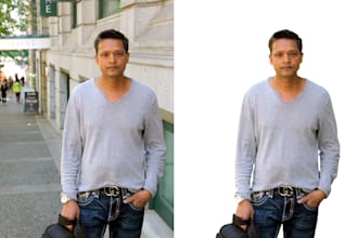 do professional cutouts and background removal