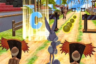 create a 3d money making runner game for  you