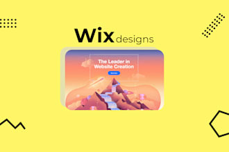 design or customize wix store or website