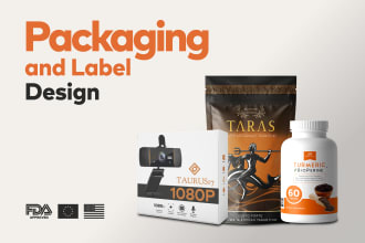 design professional label and packaging for your product