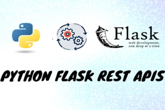 develop website backend and rest apis in python flask