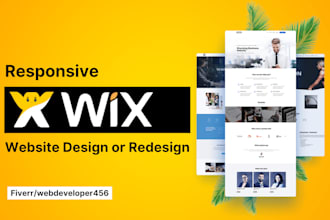 design, redesign or update your wix website professionally