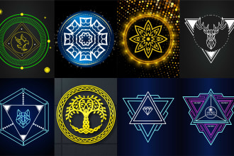 create unique  sacred geometry or mystical or spiritual logo design