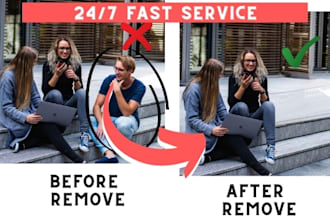 remove object from  photo unwanted object remove