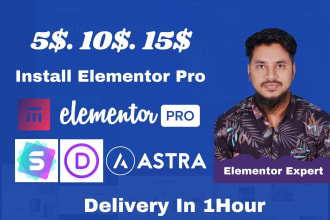 install elementor pro wordpress page builder and pro templates on your website