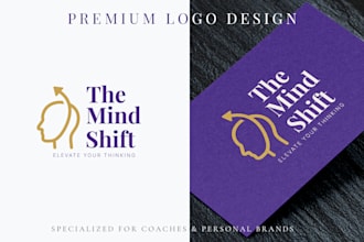 create an elegant, modern logo for coaches, consultants, and personal brands