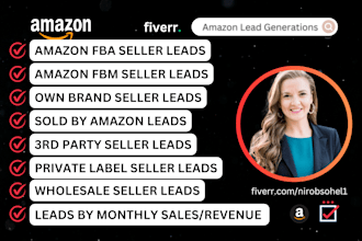 find amazon seller and ecommerce, shopify b2b contact list