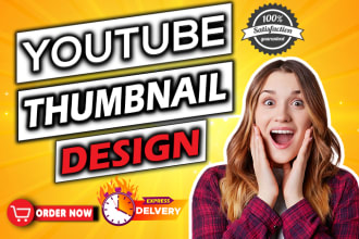 design eye catching viral youtube thumbnail