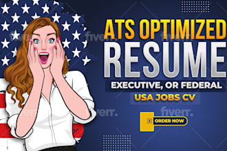 create in 24hrs professional ats resume writing, executive or federal usajobs CV