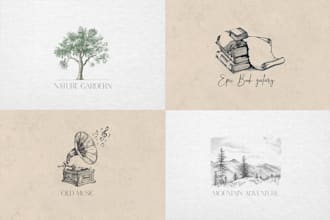 design pencil sketch, hand drawn logo