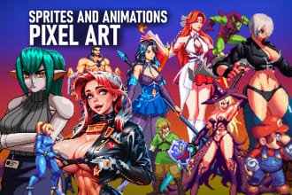 create pixel art sprites and animations with video game quality