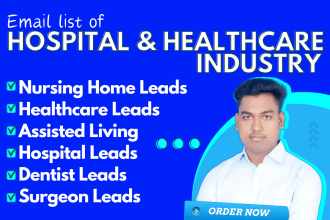 provide you valid email list of hospital and healthcare industry