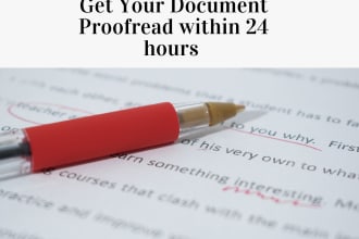 professionally edit and proofread any document or article