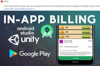 implement inapp purchases in your android studio app or unity game