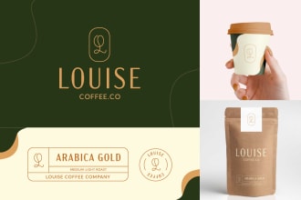 design a minimalist logo for the coffee shop company or cafe