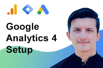 setup google analytics 4, tag manager, ads conversion tracking, facebook pixel