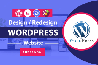 design, redesign, build, rebuild, clone, edit, fix or revamp wordpress website