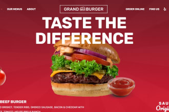design restaurant website with online food ordering system