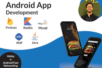 develop a custom android app or hire me as your android app developer