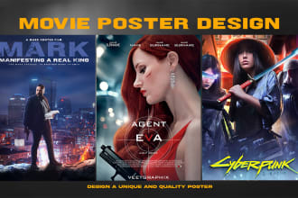 make professional movie poster designs and event posters