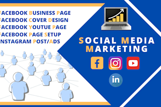 create your fb business page and fb youtube page fb cover design