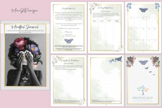 design high quality journal, planner, tracker etc