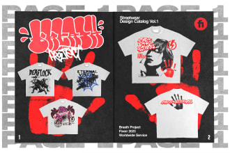 make streetwear design for your tshirt and clothing brand