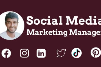 be your social media marketing and management manager