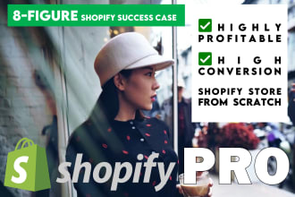 create a shopify dropshipping or ecommerce company website