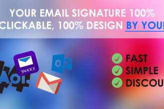 do custom email signature in HTML