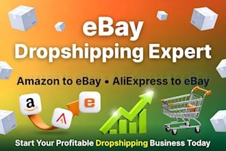 be an ebay dropshipping expert, amazon to ebay, aliexpress to ebay dropshipping