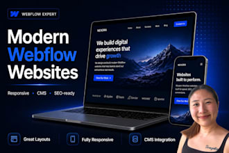 design and develop a custom webflow website for your business