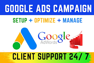 setup and optimize google ads adwords PPC campaign