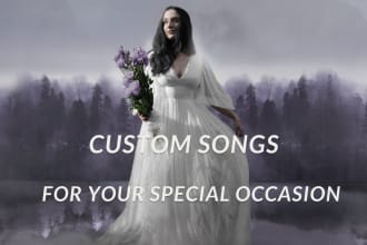 write, perform and record a full custom song for your celebration